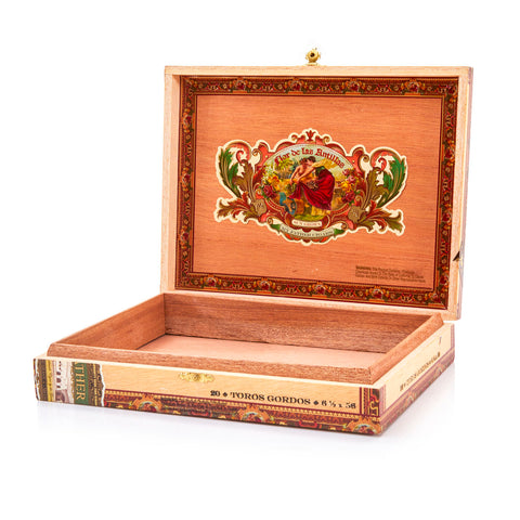 Wood 'Flor de las Antillas' Toros Gordos Cigar Box (A+D)