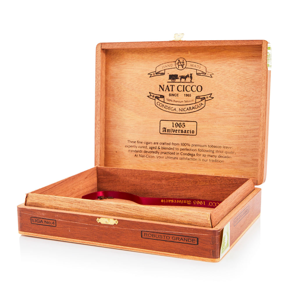 Wood 'Nat Cicco' Grande Cigar Box (A+D)