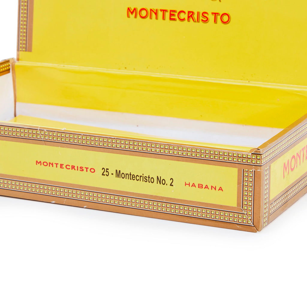 Yellow 'Montecristo' Cigar Box (A+D)
