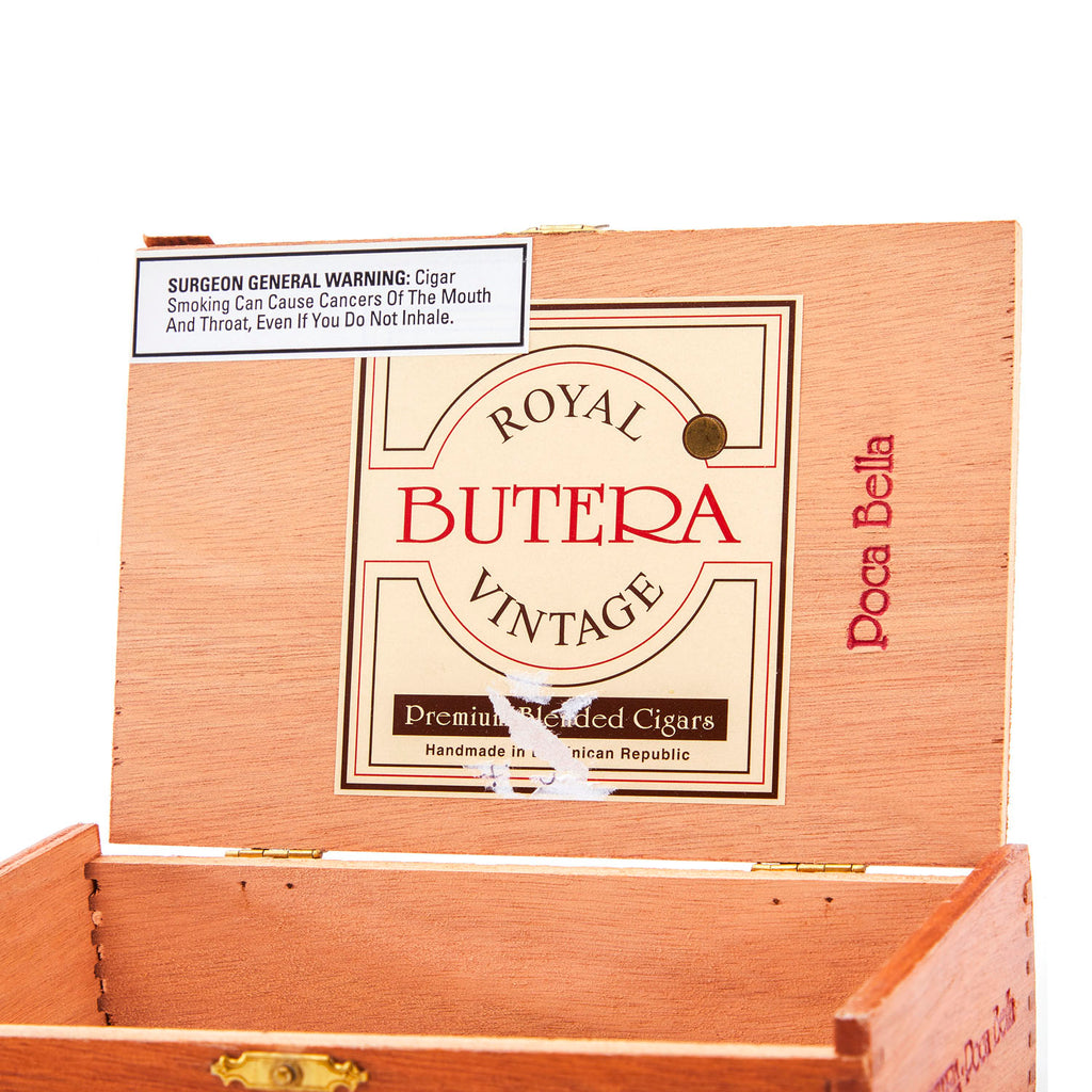 Wood 'Butera' Cigar Box (A+D)