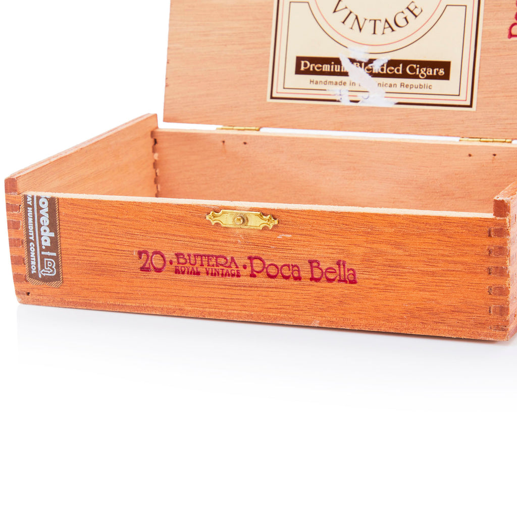Wood 'Butera' Cigar Box (A+D)