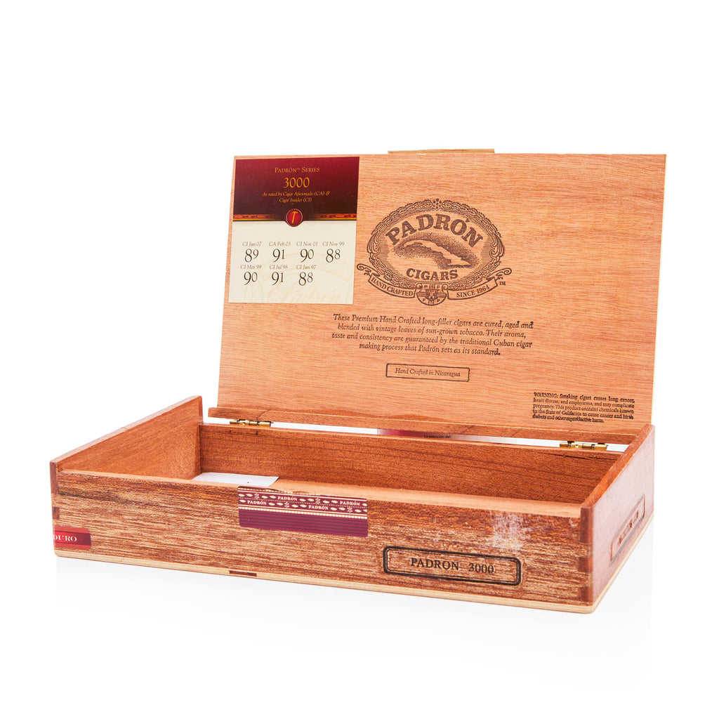 Wood 'Padron' 3000 Cigar Box (A+D)