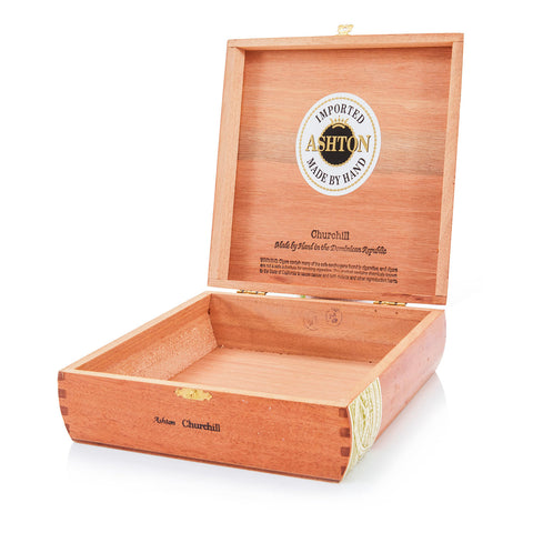 Wood 'Ashton' Churchill Cigar Box (A+D)
