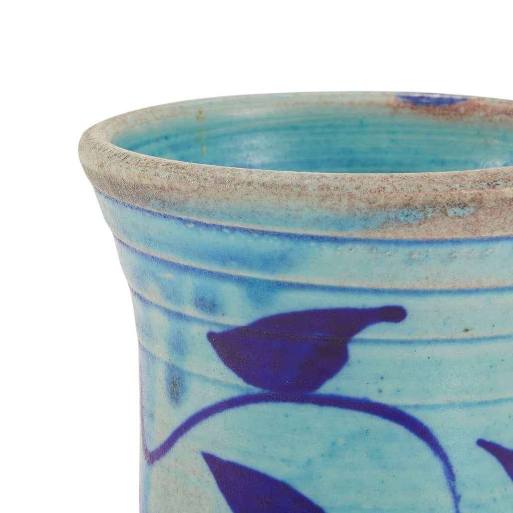 Brown & Blue Ceramic Jar (A+D)