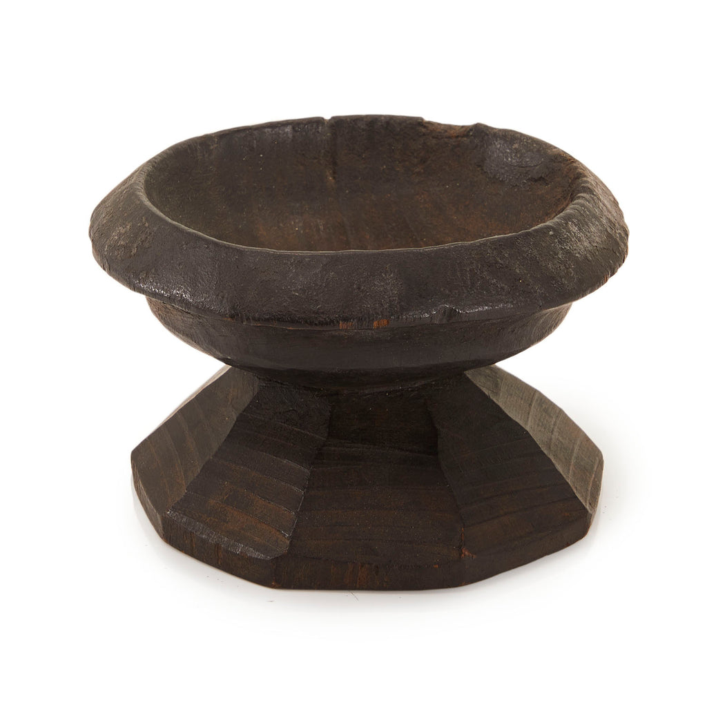 Brown Rustic Wooden Bowl (A+D)