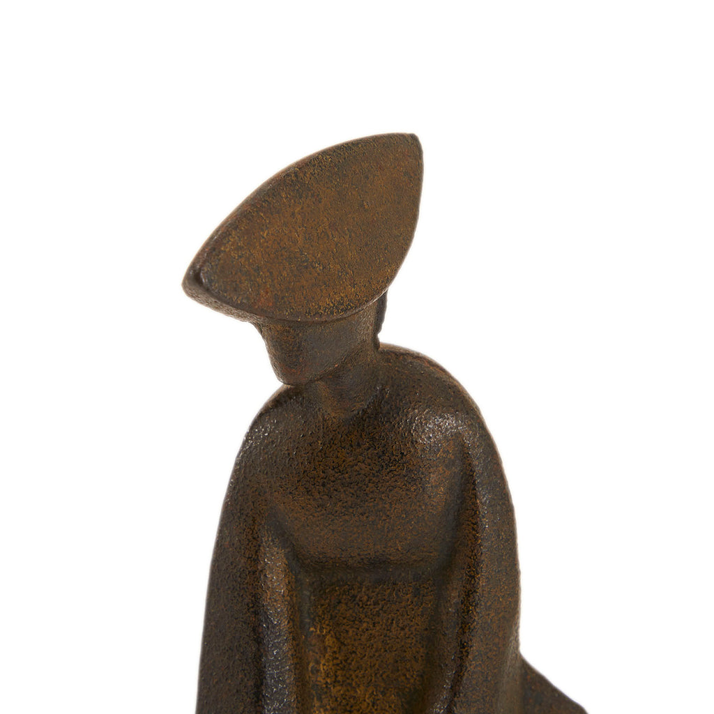 Metal Elegant Woman Statuette (A+D)