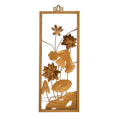 00.33 (A+D) Framed Gold Foil Lily Pads