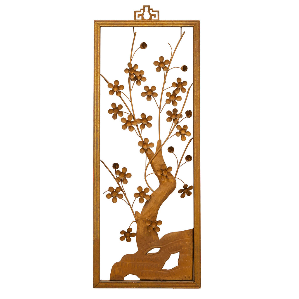 00.35 (A+D) Framed Gold Foil Cherry Blossom Branches