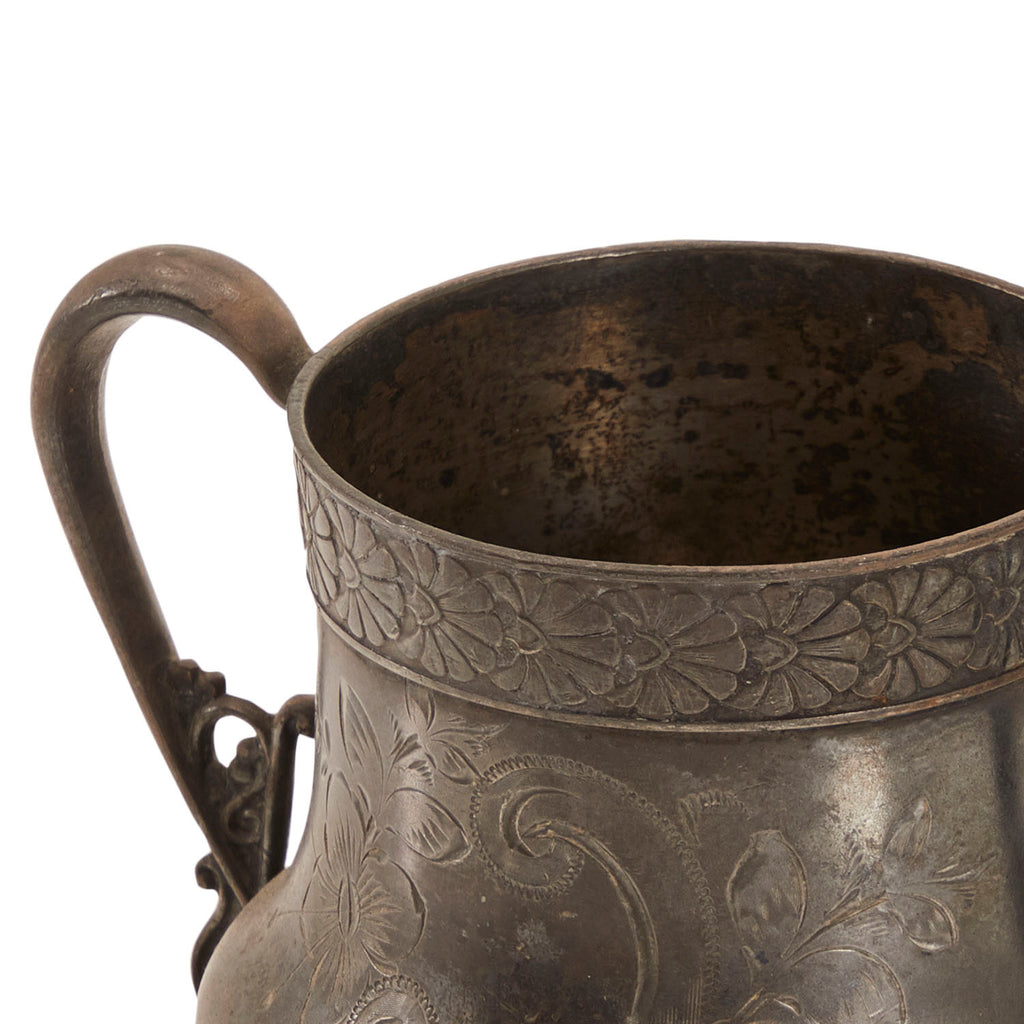 Grey Vintage Metal Cup (A+D)
