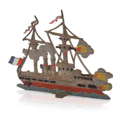 Metal French Battleship Model (A+D)