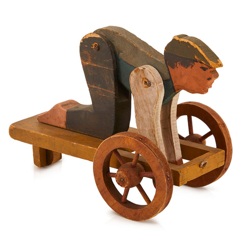 Wood Wheel Man Toy (A+D)