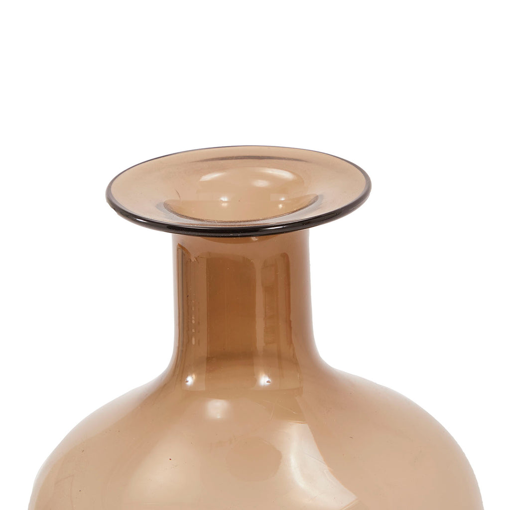 Brown Glass Vase (A+D)