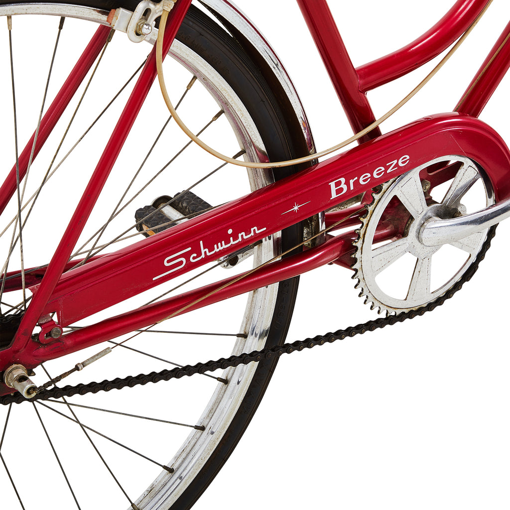 Red Schwinn Breeze Cruiser Bike