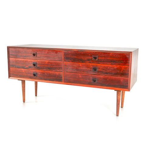 Red Wood Mid-Century Modern Dresser