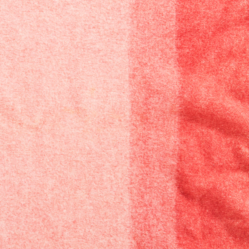 Pink-Salmon Gradient Throw Blanket