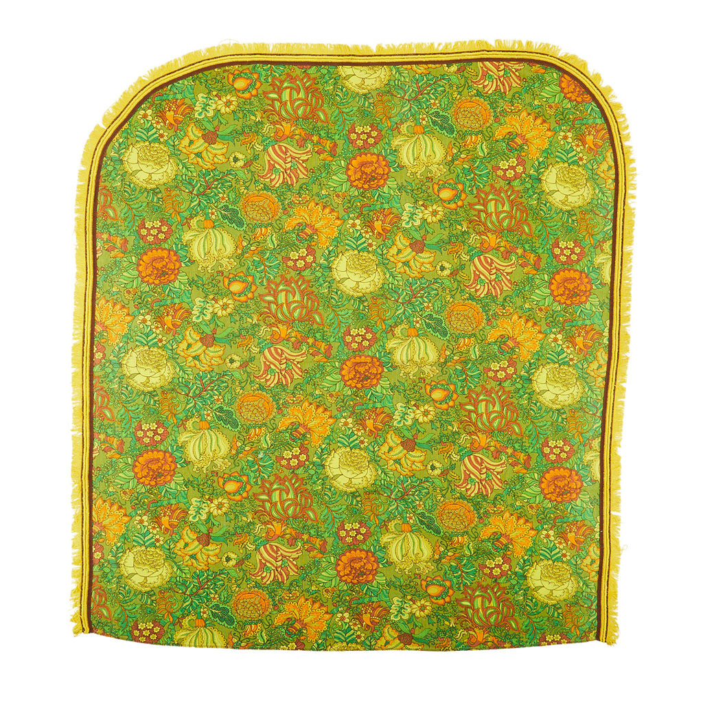 Green Flower Print Blanket