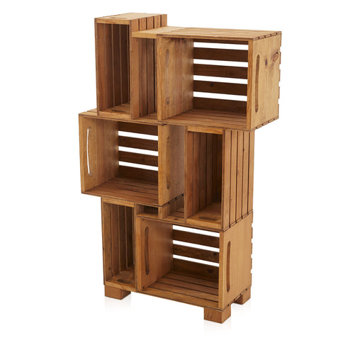 Multi Crate Storage Book Shelf