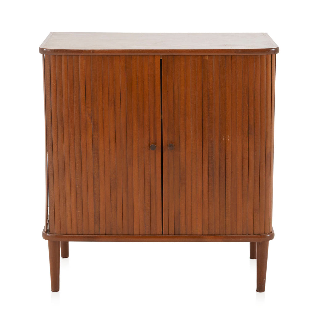 Wood Cabinet with Accordion Doors