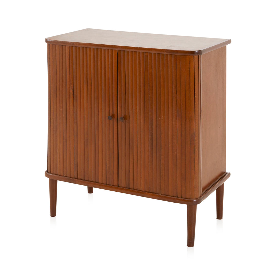 Wood Cabinet with Accordion Doors
