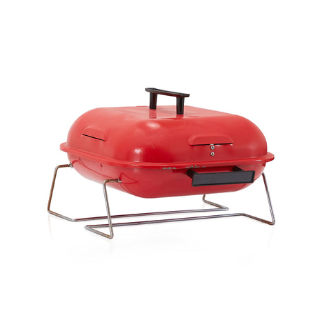 Red Portable Charcoal Grill