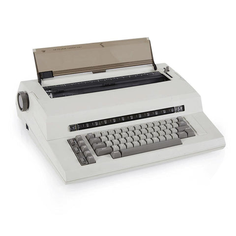 Grey and White Modern Typewriter