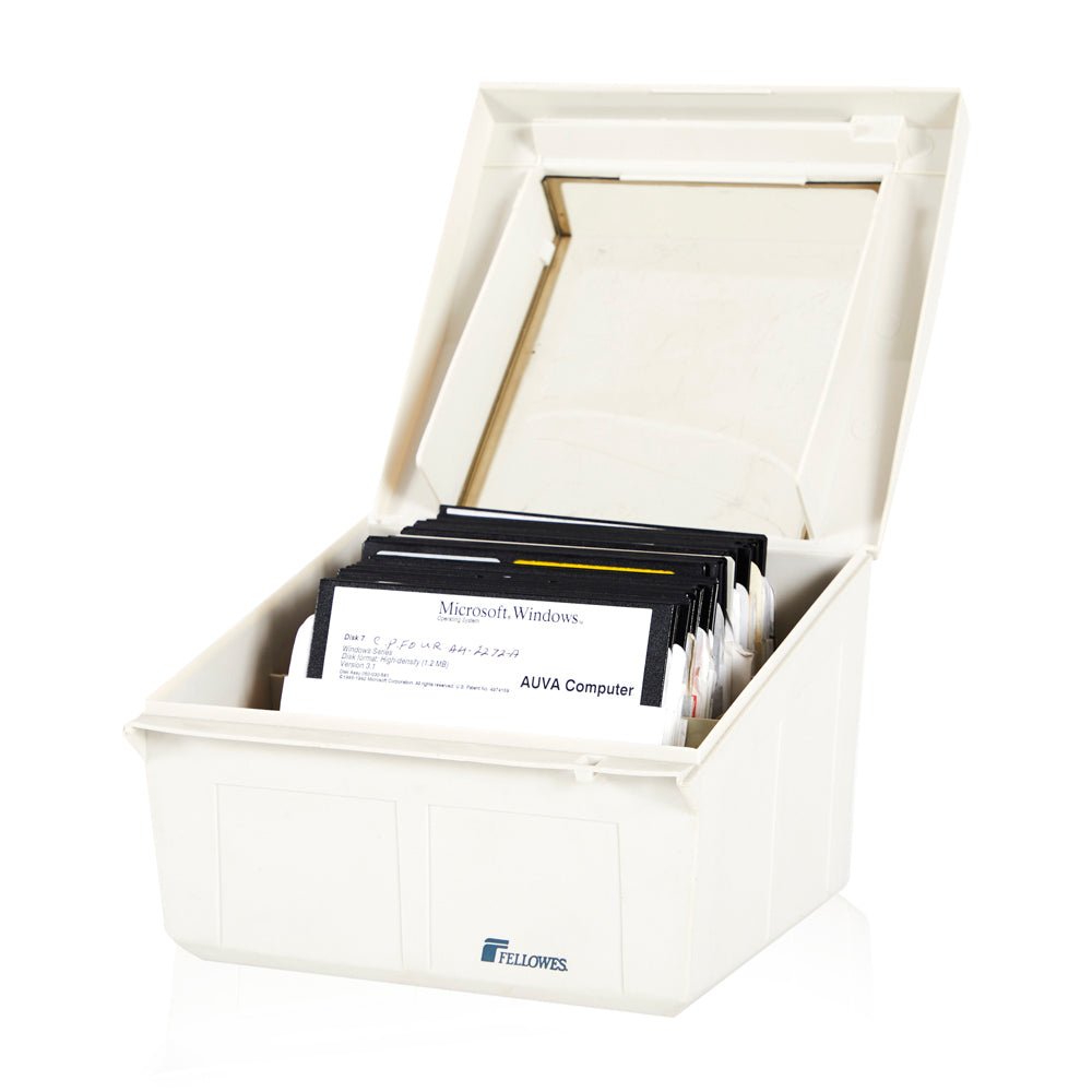 White Storage Box with 5" Floppy Disks