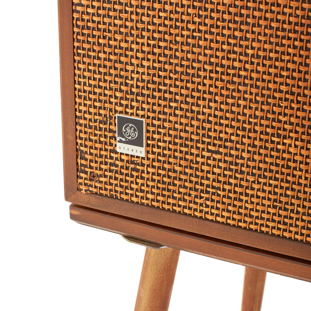 MCM Natural Wood Folding Stereophonic Cabinet