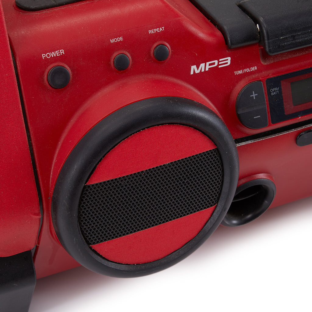 Red MP3 Boombox