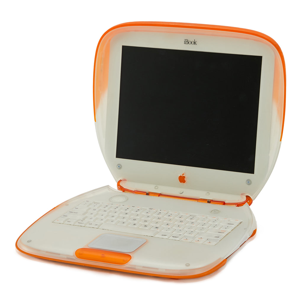 Orange Apple iBook Laptop