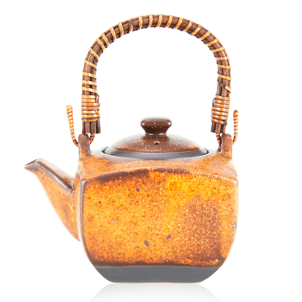 Rustic Brown Ceramic Tea Pot