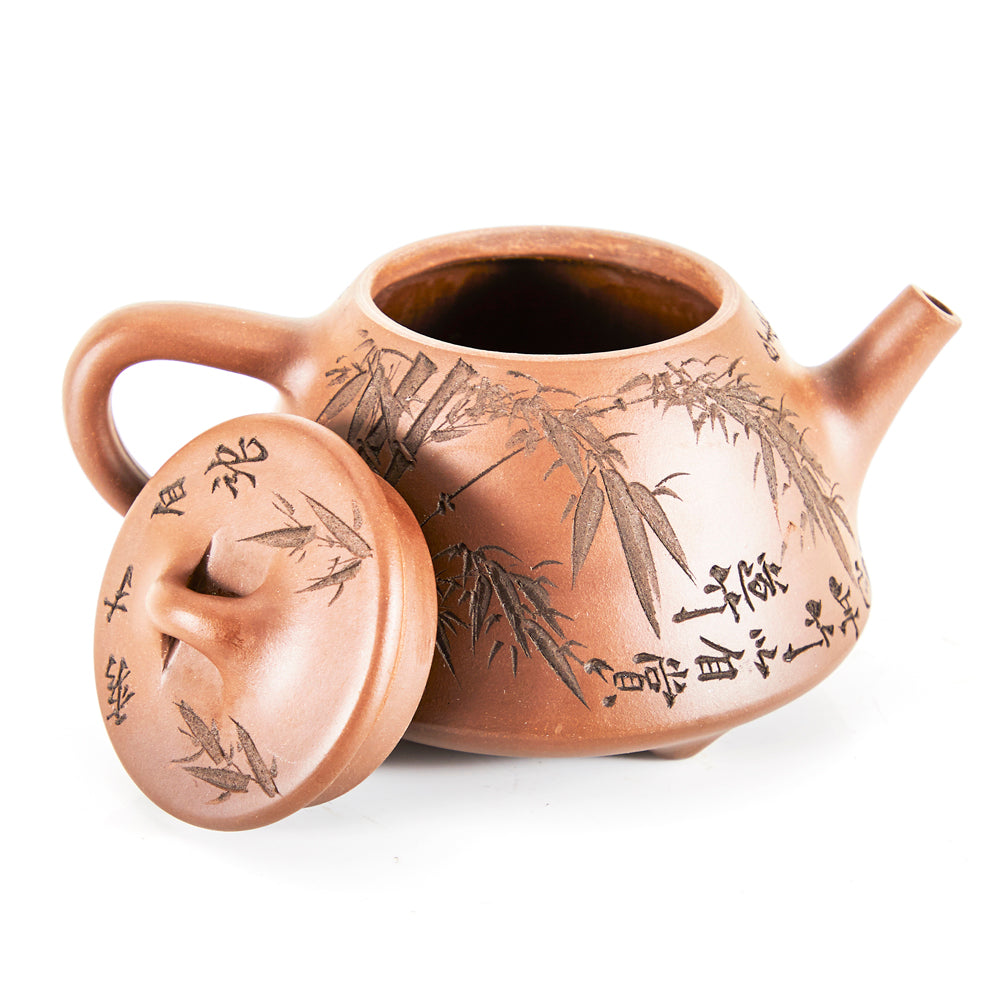 Brown Ceramic Japanese Tea Set - 6 Cups + 2 Teapots
