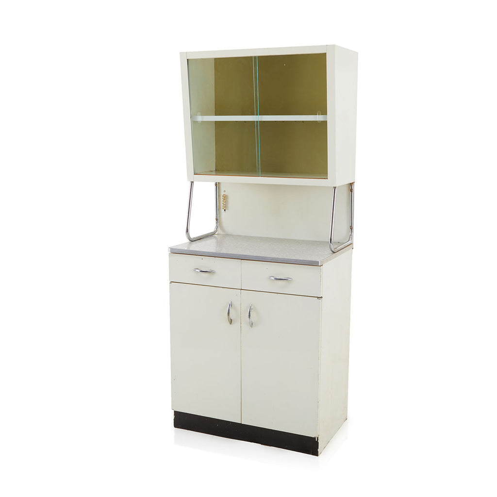 White 70s Kitchenette Cabinet