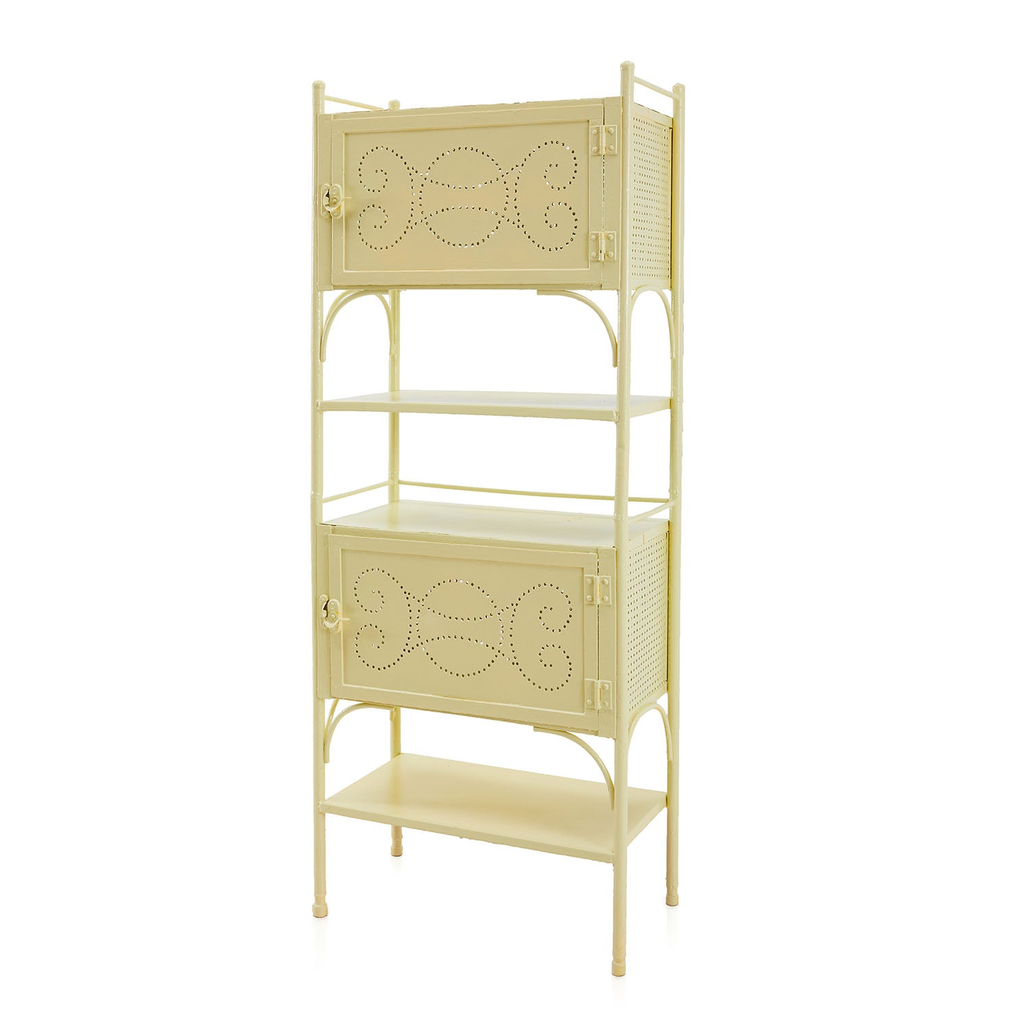 Off White Metal Cabinet Shelf - Gil & Roy Props