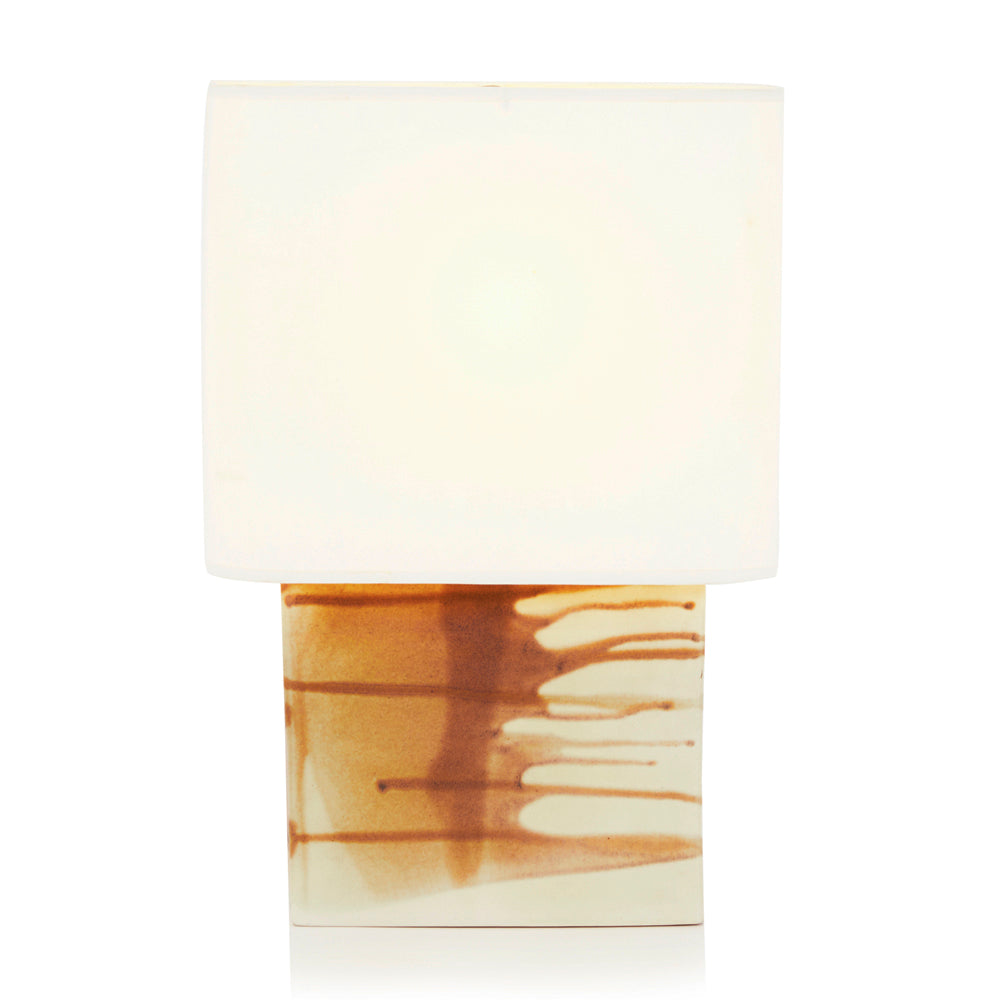 Cream Drip Glaze Table Lamp