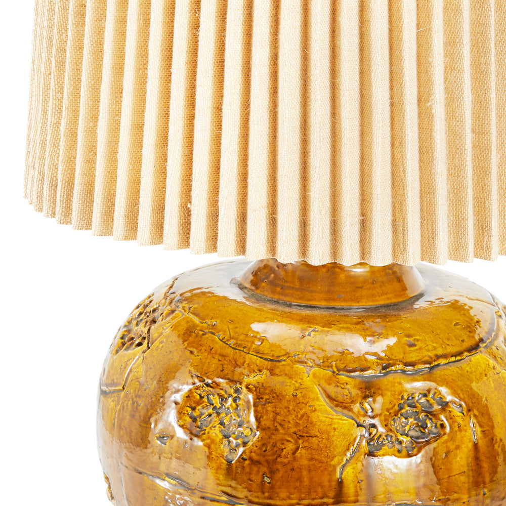 Rough Brown Glaze Ceramic Lamp