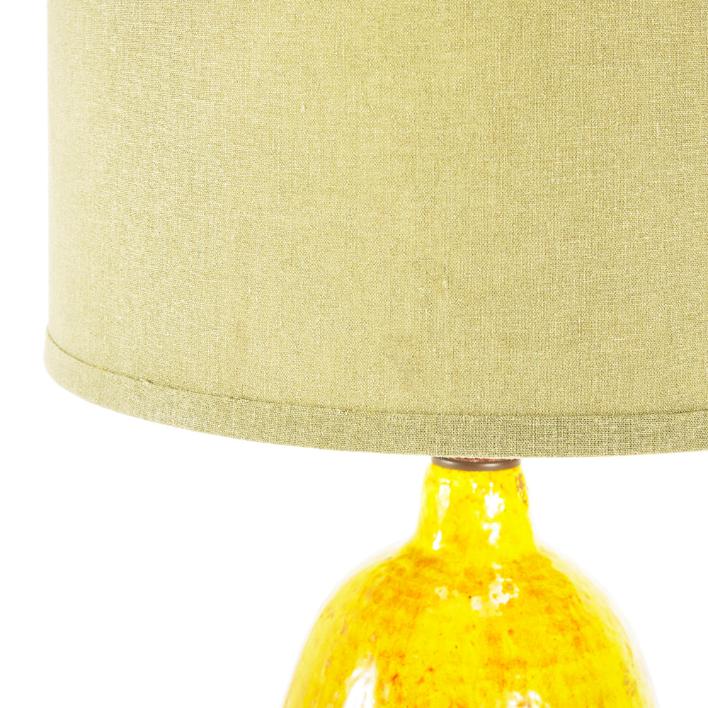 Yellow Ceramic Lamp