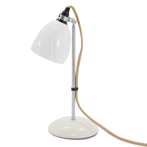 White Clamshell Desk Lamp