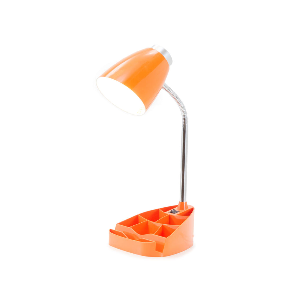 Desk Lamp with Organizer Orange
