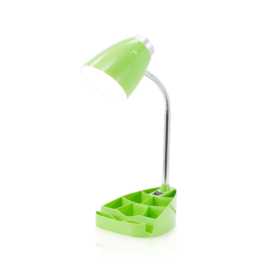 Desk Lamp with Organizer Green