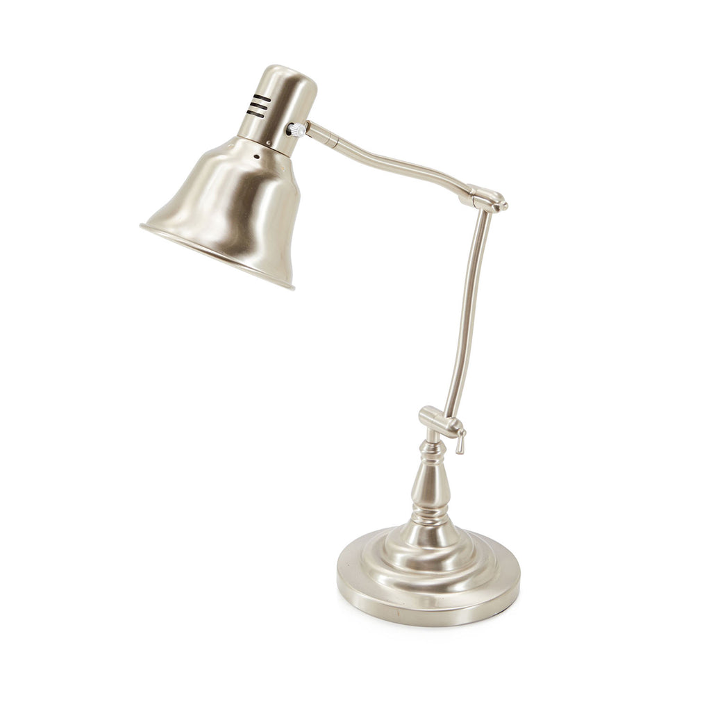 Silver Contemporary Desk Lamp