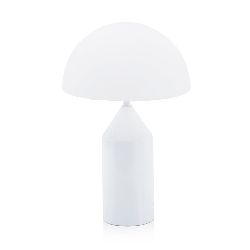 White Modern Mushroom Desk Lamp Small