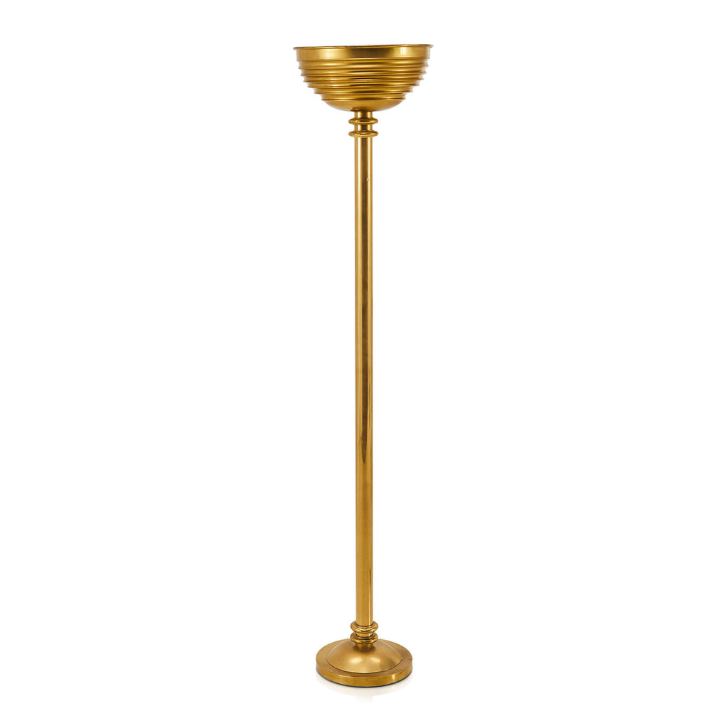 Gold Bowl Deco Floor Lamp