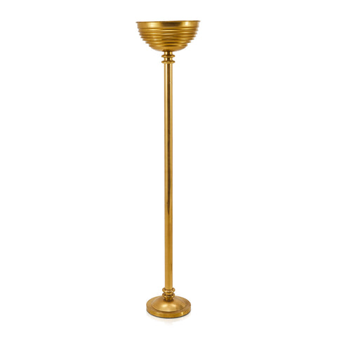 Gold Bowl Deco Floor Lamp