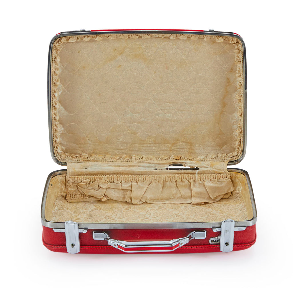 Red Vintage Hardshell Suitcase