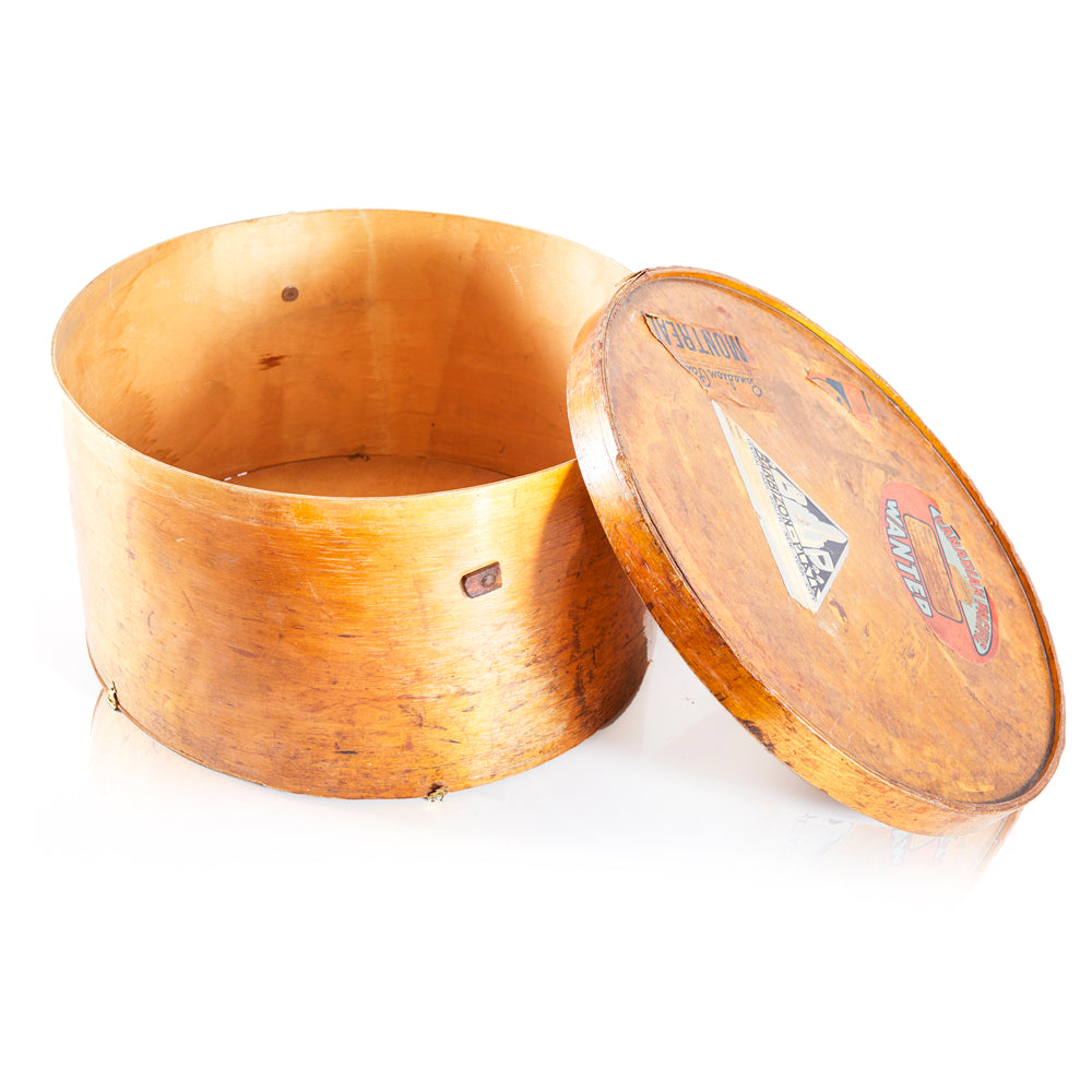 Wood Vintage Hat Box - Gil & Roy Props