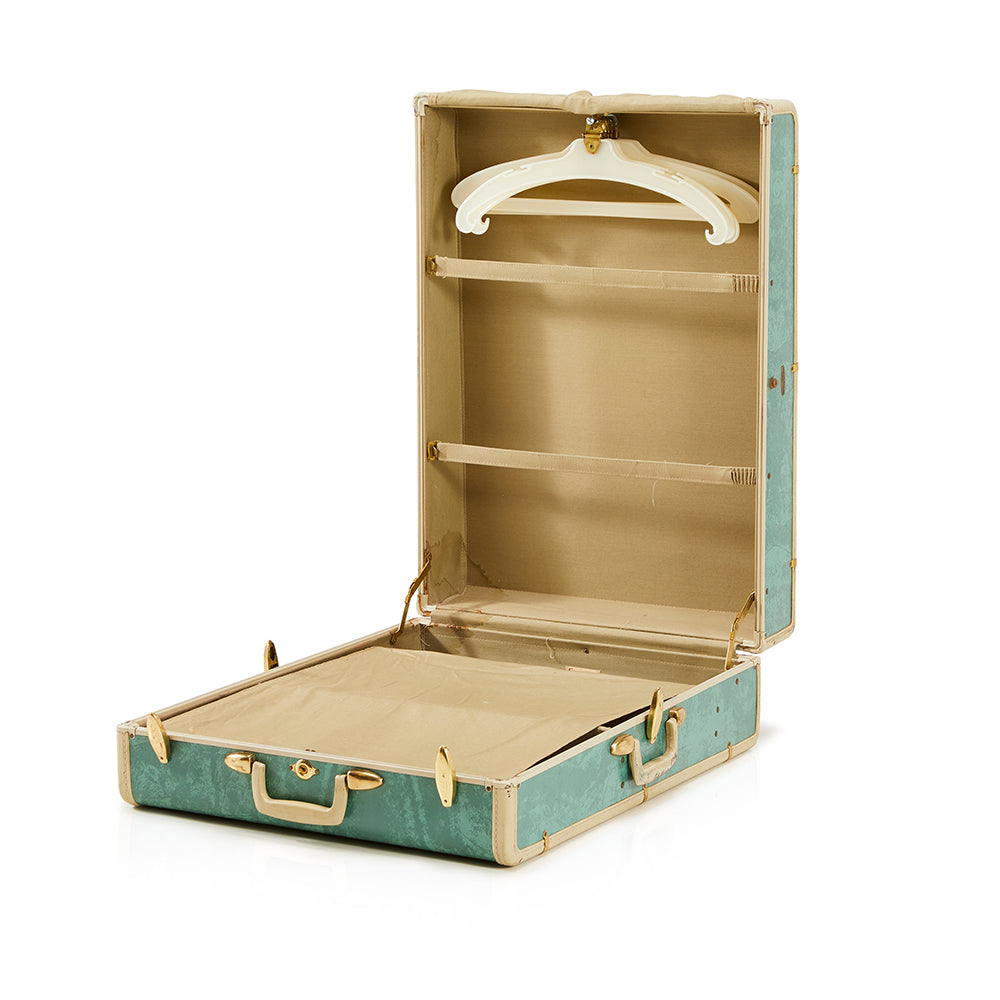 Turquoise Large Samsonite Hard Shell Vintage Suitcase