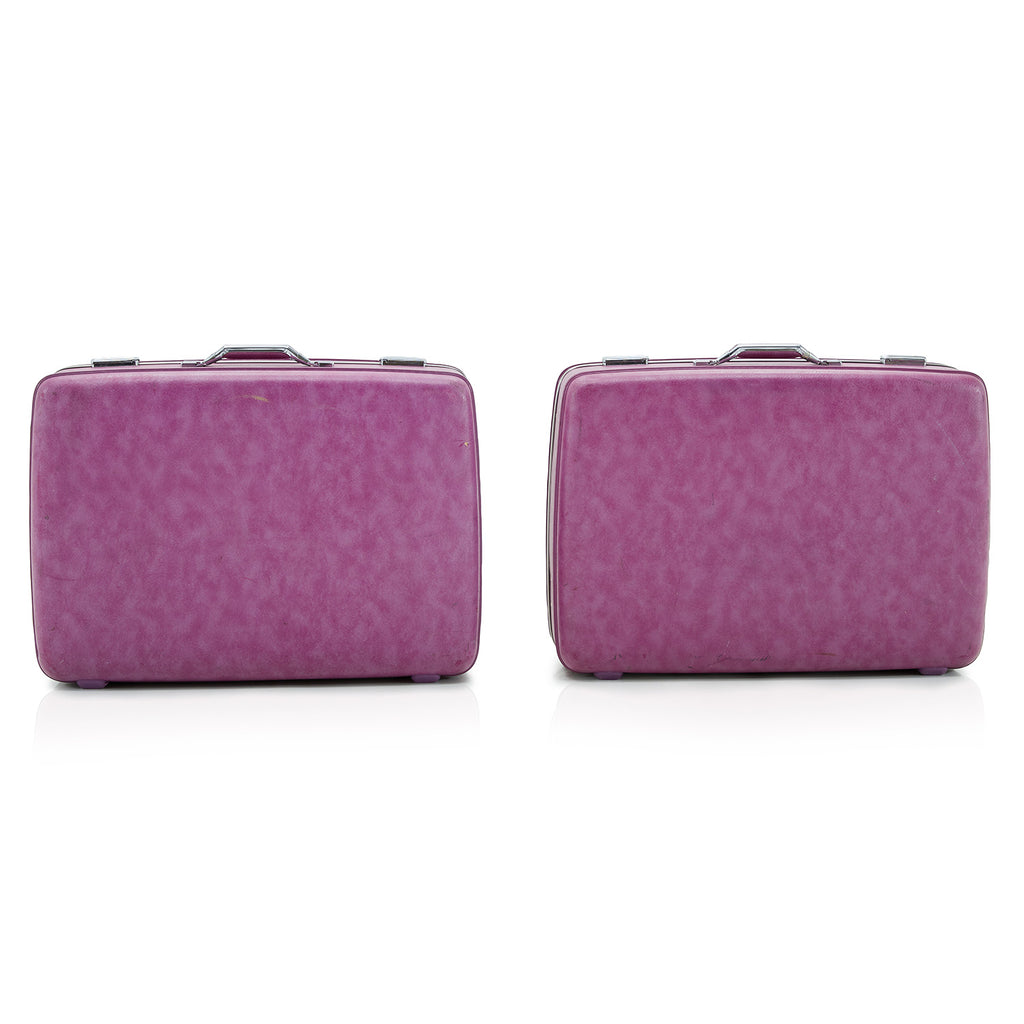 Vintage Purple Vinyl Suitcases