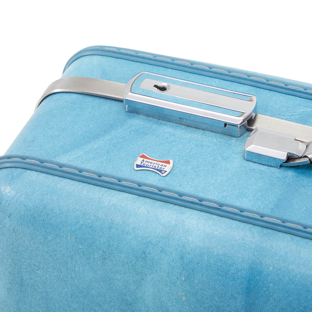 Vintage Blue Suitcase Medium 2