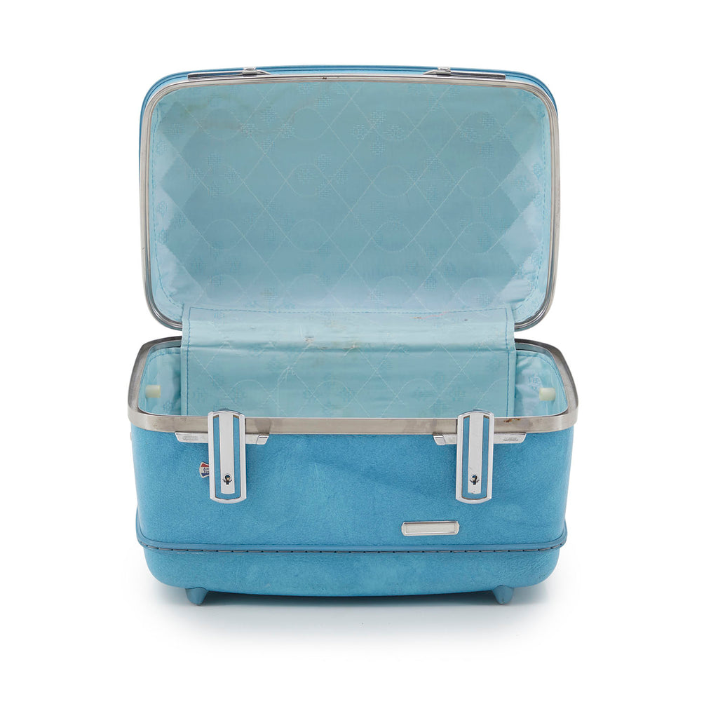Vintage Blue Suitcase Small