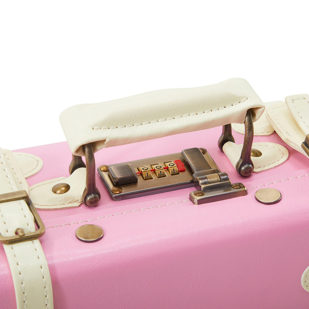 Pink Leather Suitcase